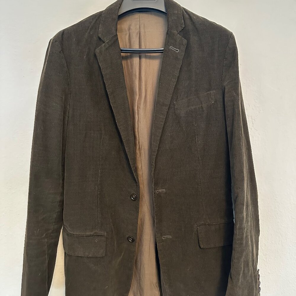 Brown J Crew 2 button corduroy blazer